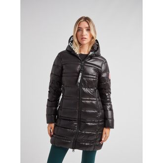 JACK1T R4D Tramline Hooded Puffer Coat in Black/black at Nordstrom, Size X-Large