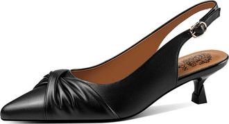 Generic Womens Twist Knot Front Slingback Pumps Pointed Toe Kitten Heel Adjustable Buckle Strap Dress Shoes Soft Lightweight Comfortable for Office Evening We