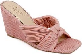 Badgley Mischka Hype Wedge Slide Sandal in Rosgld Fab at Nordstrom Rack, Size 5.5