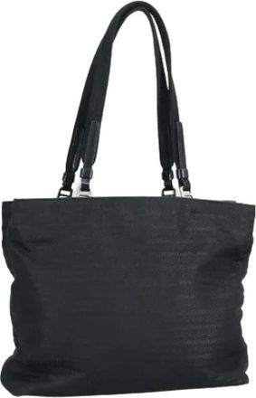 Prada Pre-owned Tote Bags, female, Black, Size: ONE SIZE Pre-owned Vintage Nylon Hand Bag