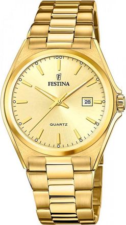 Festina F20555-3 Mens Classic Watch - Gold - One Size