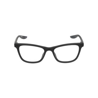 Nike Glasses, female, Black, Size: 52 MM Matte Black Eyeglasses 7047 Style