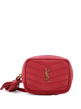 Saint Laurent Lou Camera Bag Matelasse Chevron Leather Baby crossbody bag - Rood