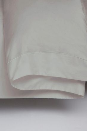 Belledorm Egyptian Cotton 400 Thread Count Oxford Duvet Cover in Light Grey | Size: King