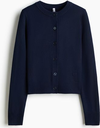 H&M Feinstrick-Cardigan - Blue
