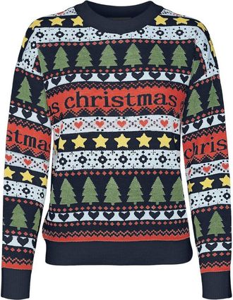Vero Moda Kersttrui met ronde hals