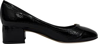Chlo&eacute; Pre-owned Womens Chlo&eacute; Marcie Block-Heel Pumps in Black Patent Leather - Size EU 37