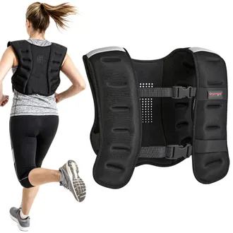 OEM Gilet Zavorrato Da 8 Kg In Neoprene Per Allenamento, Nero, 46 Cm