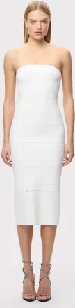 H&eacute;rve L&eacute;ger The Cassidy Dress in Alabaster at Nordstrom, Size Xx-Small
