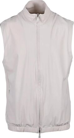 Eleventy Beige Polyamide Elastane Technical Zip Vest