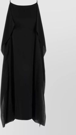 The Row silk paneled midi dress