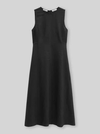 Marc O'Polo Shaped Fit Freizeitkleid aus reinem Leinen in Black, Gr&ouml;&szlig;e 34