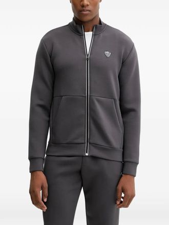 Emporio Armani logo-detail tracksuit - men - Polyester/Viscose/Elastane - M - Grey