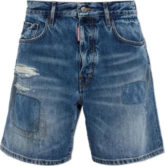 Dsquared2 Shorts - Dames - Denim shorts - Blauw - L - Korte Broeken