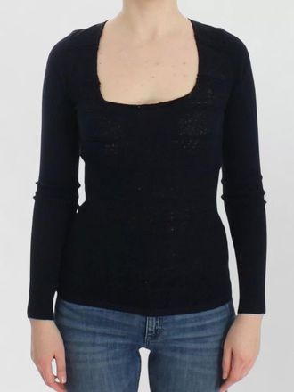 Ermanno Scervino wool square neck long sleeve sweater