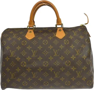 Louis Vuitton Speedy Monogram Brown Canvas Handbag (Pre-Owned)