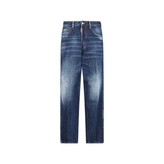 Dsquared2 Straight Jeans, male, Blue, Size: S Straight Jeans