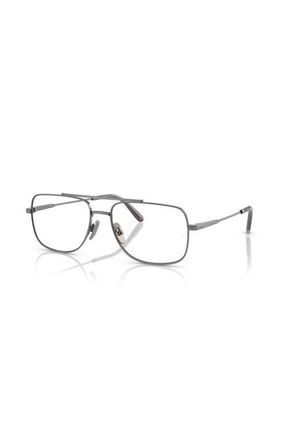 Ray-Ban 58mm Square optical glasses in Silver at Nordstrom