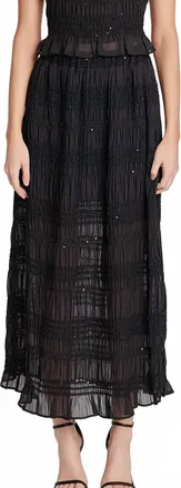 endless rose Everly Sequin Maxi Skirt In Black