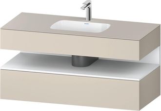 Duravit Qatego Lavabo Encastrado Con Base De Lavabo Consola, - Duravit