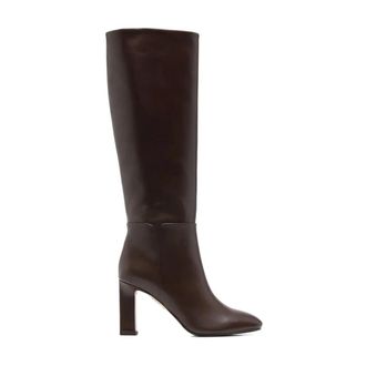 Aquazzura Schoenen, Dames, Bruin, 38 1/2 EU, Leer, Sellier Boot 85