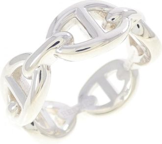 Herm&egrave;s Silver 925 Band Ring (Pre-Owned)
