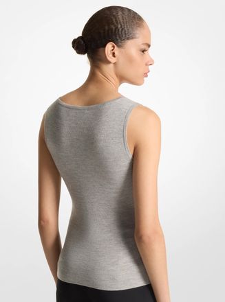 Michael Kors Bette Cashmere Scoopneck Tank