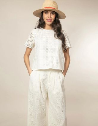 Nooki Design Womens Mayhew Top - White - Size: 10/8