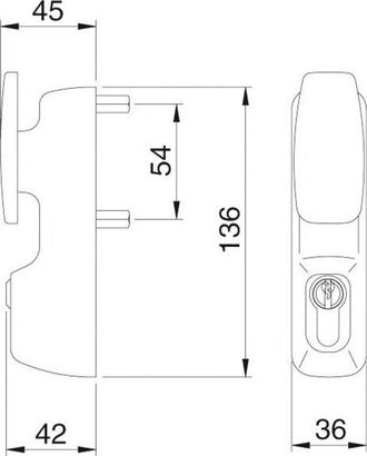 City Sport Juego De Pomos Antivand&aacute;licos Para Cilindros Grandes Iseo - Blanco - 94012004t