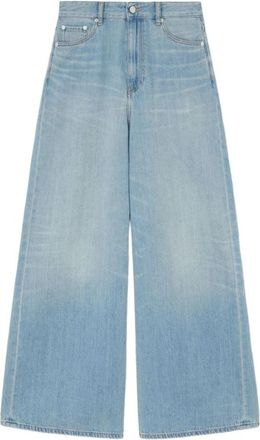 Ganni Baggy Jeans - Dames - Loose Fit Jeans - Blauw - W28 - Katoen - Jeans