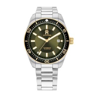 Tommy Hilfiger Accessoires, Heren, Grijs, ONE Size, Automatisch Horloge