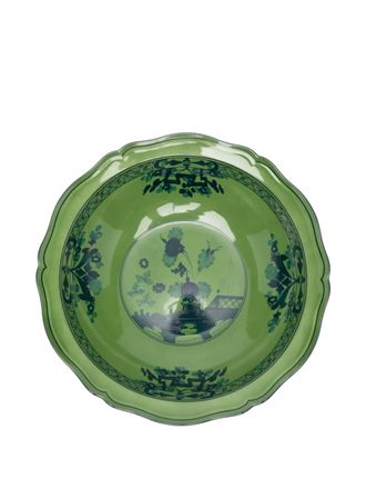 Ginori 1735 floral scalloped serving bowl - Green