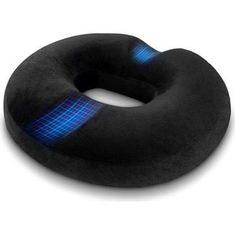 OEM Coj&iacute;n Ortop&eacute;dico De Espuma Viscoel&aacute;stica Para Hemorroides, Para Alivio De Hemorroides Y Dolor De Coxis Posparto, Para Silla De Ruedas, Asiento De Coch