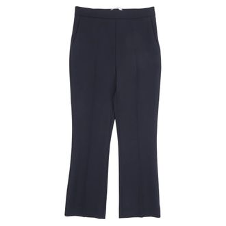 Max Mara Straight Trousers, female, Blue, Size: S Nepeta Cropped Trousers