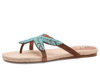 Mia MLE-Athina Womens Sandals Cognac/Turquoise Beads : 8.5 M, Synthetic