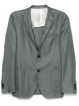 Corneliani single-breasted blazer - Grey