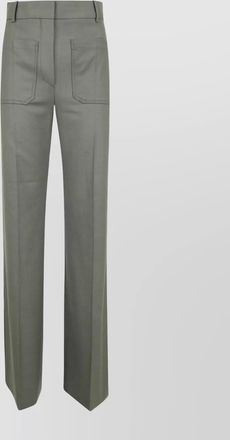 Victoria Beckham wide leg trousers with pockets and loops