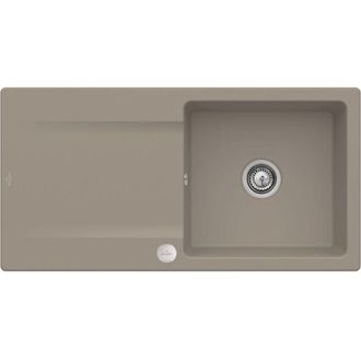 Villeroy & Boch Villeroy&boch - Villeroy Et Boch Siluet 60 Timber Ceramicplus Fregadero Con Desag&uuml;e Autom&aacute;tico