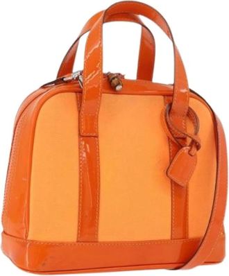 Gucci Pre-owned Handbags, female, Orange, Size: ONE SIZE Pre-owned Vintage Hand Bag
