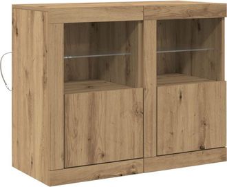 vidaXL Side Cabinet 2 pcs Artisan oak 41 x 37 x 67 cm Engineered Wood Vidaxl
