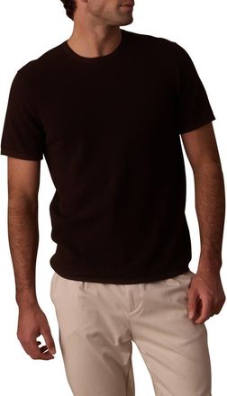 The Normal Brand Driftknit Short Sleeve Sweater in Dark Brown at Nordstrom, Size Xx-Large