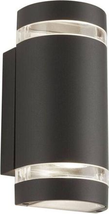 Searchlight Outdoor - 2 Luces De Pared Para Exterior Arriba Y Abajo Gris Claro Ip44, Gu10 - Searchlight