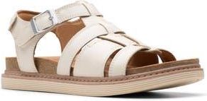 Clarks Arwell Sun Cage Sandal in Cream Leather at Nordstrom Rack, Size 9.5