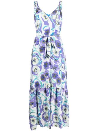 Diane Von Fürstenberg Abito midi Jodie a fiori - Bianco