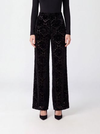 Forte_Forte High-Waisted Wide-Leg Velvet Palazzo Trousers