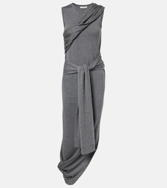 J.W.Anderson Knitted tie-detail asymmetric midi dress
