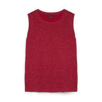 Fiorella Rubino Tops, Dames, Rood, S, Sleeveless Tops