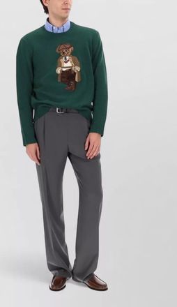 Polo Ralph Lauren crew neck long sleeve embroidered top