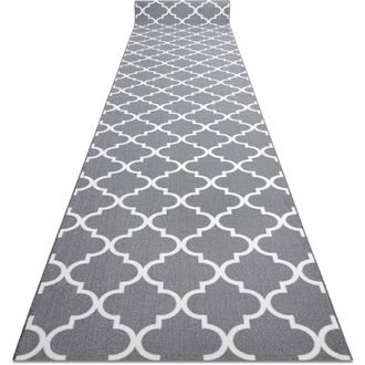 RugsX Rugsx - Runner anti-slip trellis 90 cm grey 30352 grey 90x350 cm