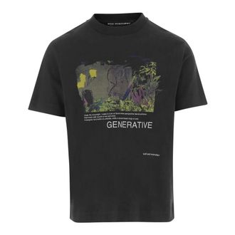 And Wander T-Shirts, male, Black, Size: XL Cotton T-shirt with Print